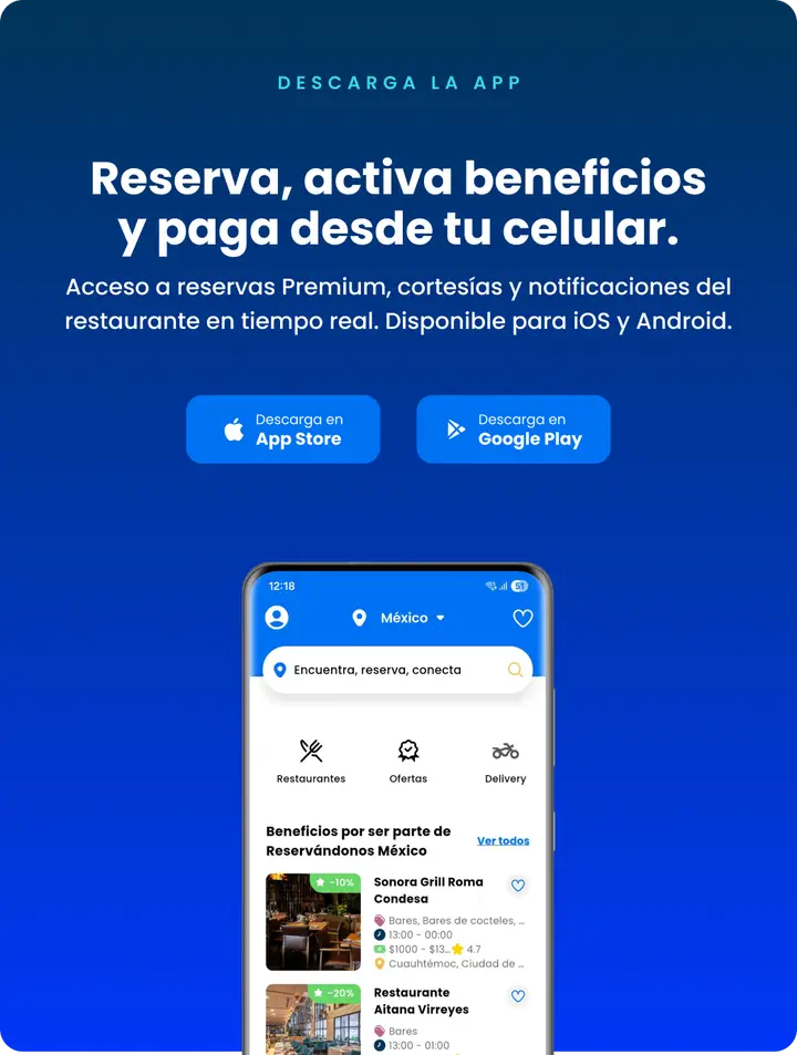 Reserva, activa beneficios y paga desde tu celular