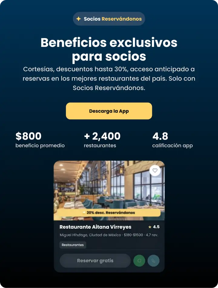 Beneficios exclusivos para socios